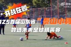2025首屆山東省“泰山小將”數(shù)選未來(lái)足球精英賽即將開賽