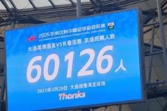 大連英博中超首主場震撼開賽，6萬球迷熱情助陣