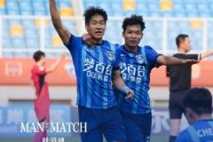 青島紅獅1-0南通支云，葉道馳閃耀全場